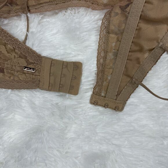 Victoria's Secret Lace Bralette Push Up Extra Large Floral Bra Womens XL - Picture 3 of 9